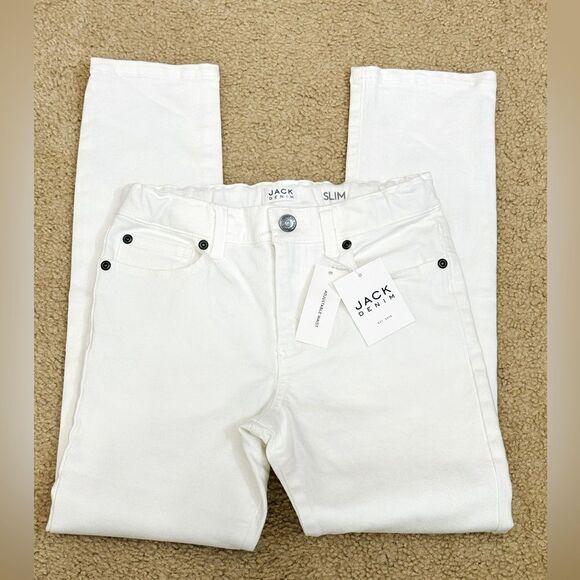 Janie and Jack Other - NWT Jack Denim by Janie and Jack White Slim Jeans Girls Sz 10